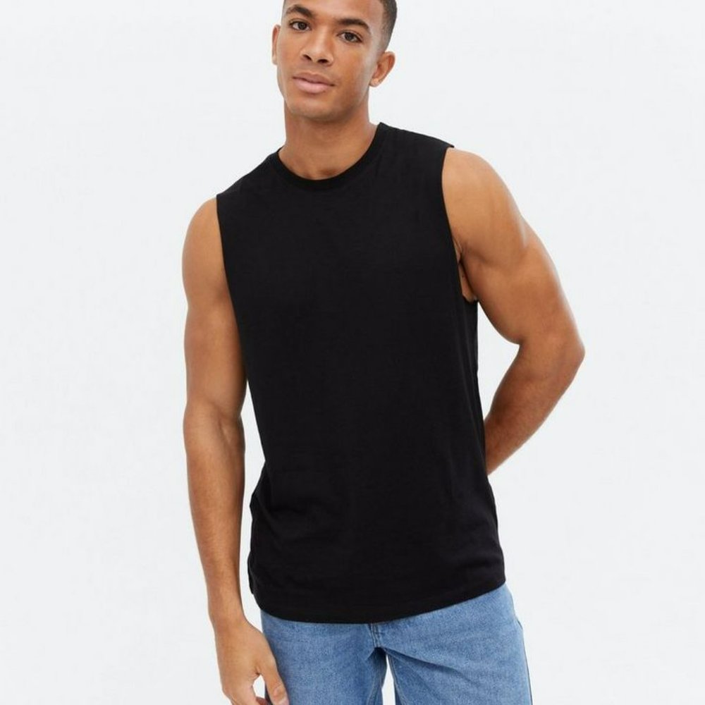 New Look Men's Black Tank Top